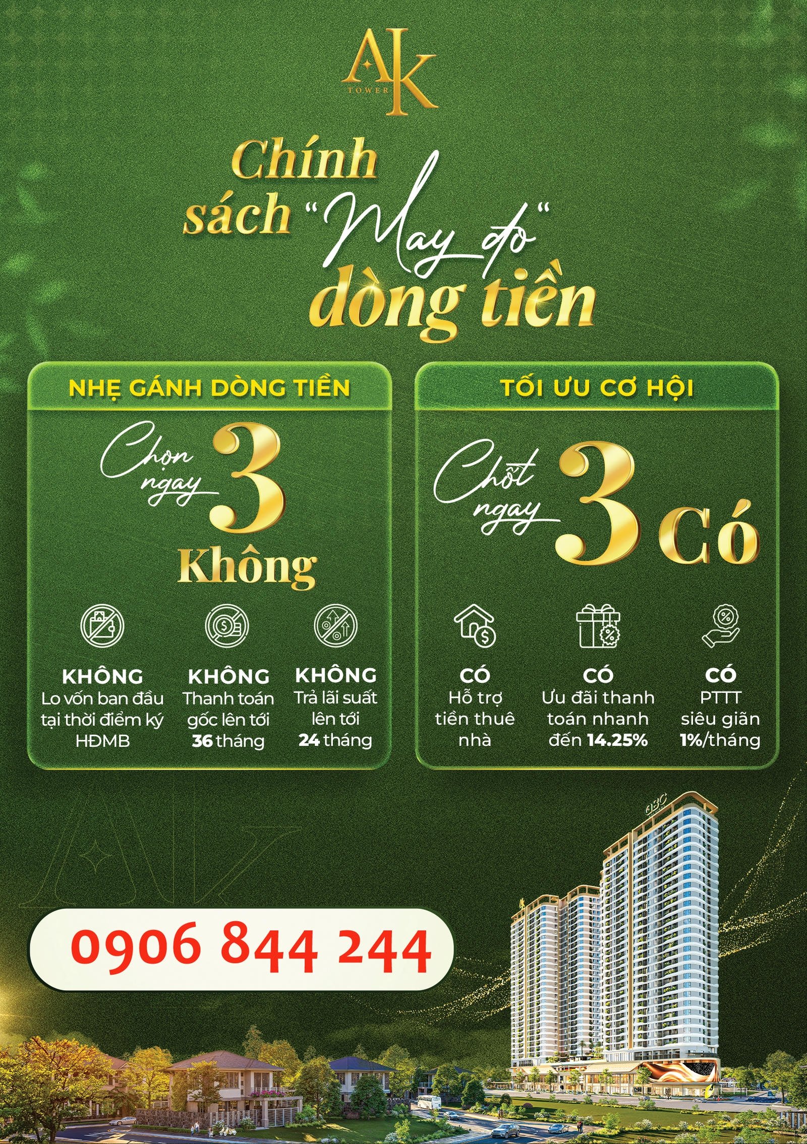 Chính sách bán hàng A&K Tower