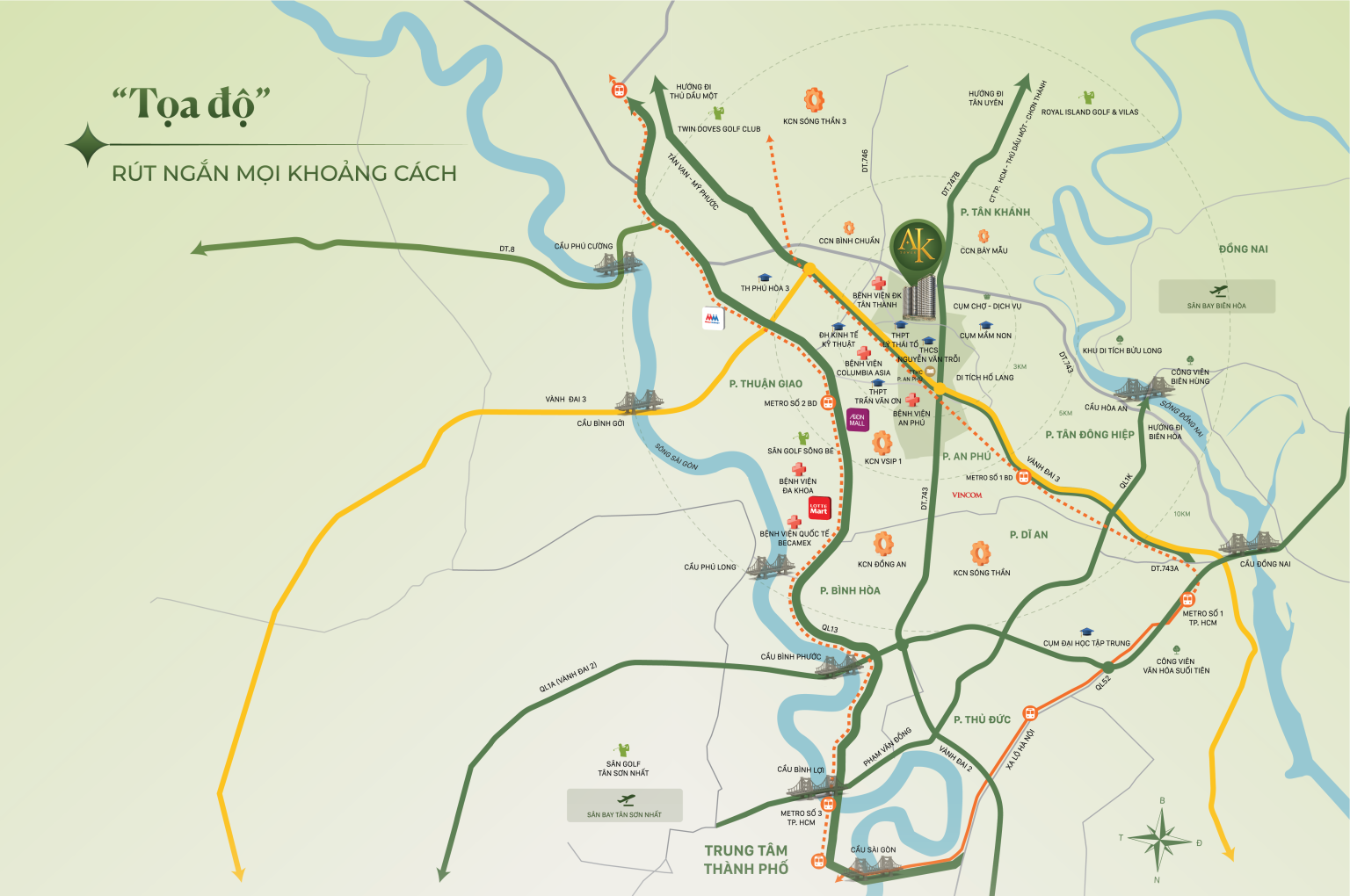 VỊ TRÍ DỰ ÁN CĂN HỘ A&K TOWER